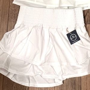 The Bubble Tennis Skirt in white NEW with tags